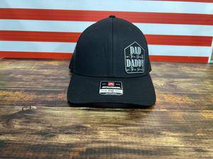 Dad in the Streets and Daddy in the Sheets Leatherette Patch on a Richardson 112 Trucker Hat Baseball Cap - F5 Custom Designs