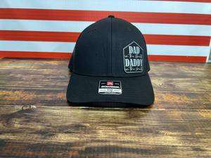 Dad in the Streets and Daddy in the Sheets Leatherette Patch on a Richardson 112 Trucker Hat Baseball Cap - F5 Custom Designs