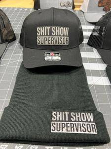 Sh t Show Supervisor Hat + Beanie Bundle - Richardson 112 Trucker Hat - F5 Custom Designs