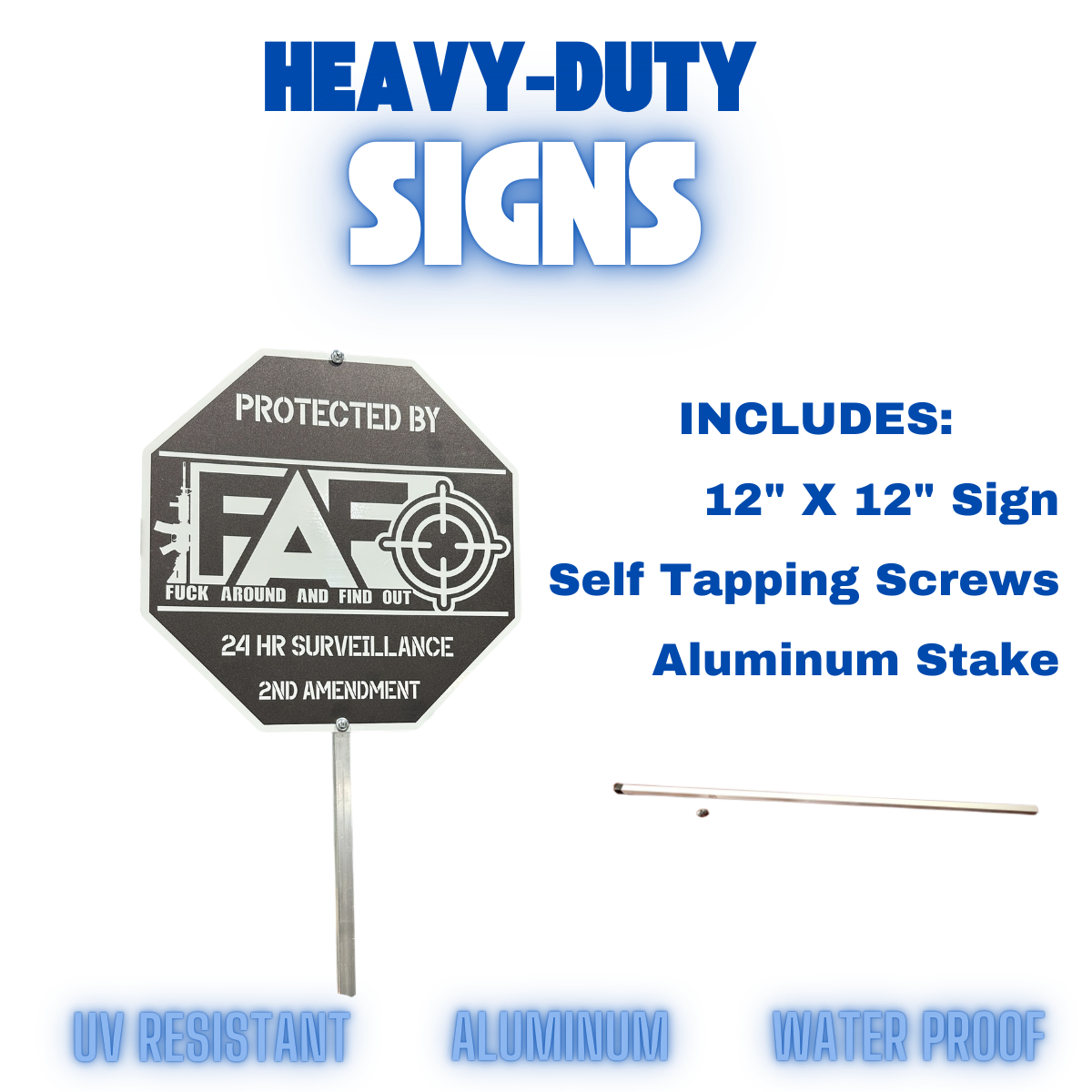 FAFO Security Sign