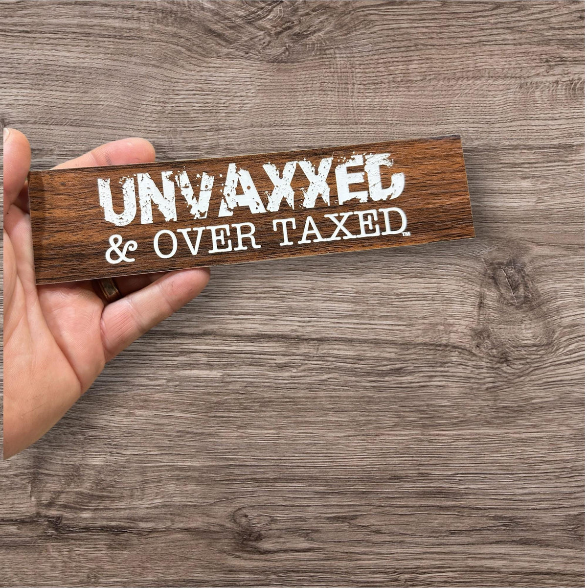 Custom Funny Desk Name Plate: Laser Engraved Gag Gift