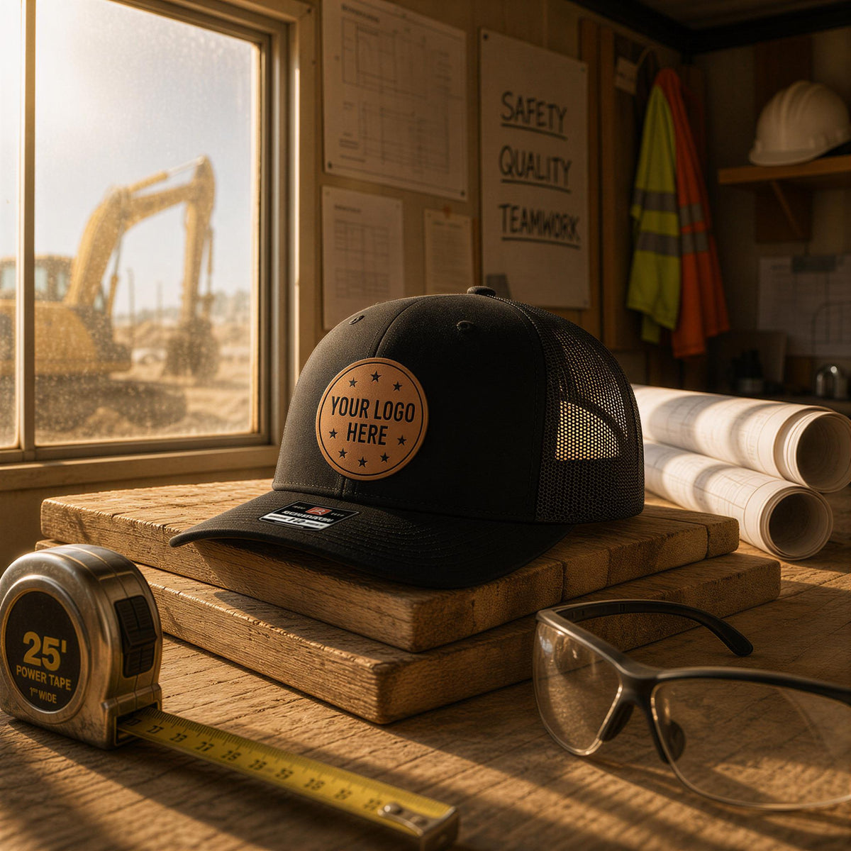 Custom Construction Company Richardson 112 Logo Hat