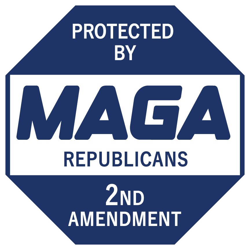 Home Security Sign - HOA Friendly MAGA Sign with Stake MAGA Republican Yard Sign