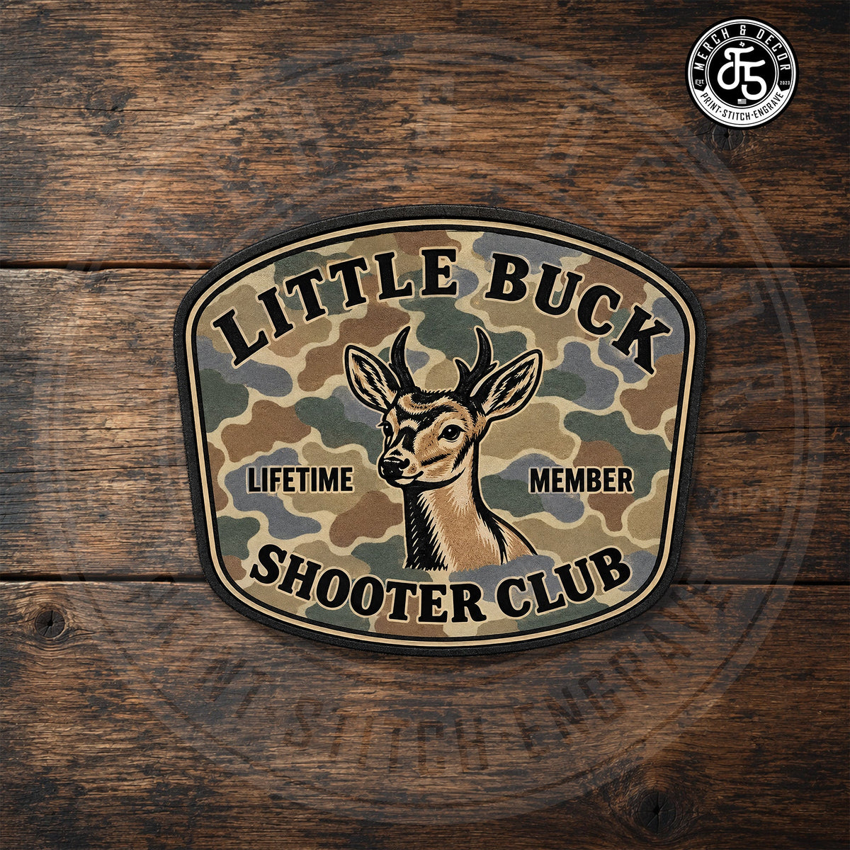 Hunting and outdoors UV printed hat patches by F5