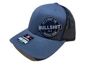 Hat + Beanie + 20 oz Tumbler Bundle - Keep The BS to a minimum Patch on a Richardson 112 Trucker Hat - F5 Custom Designs