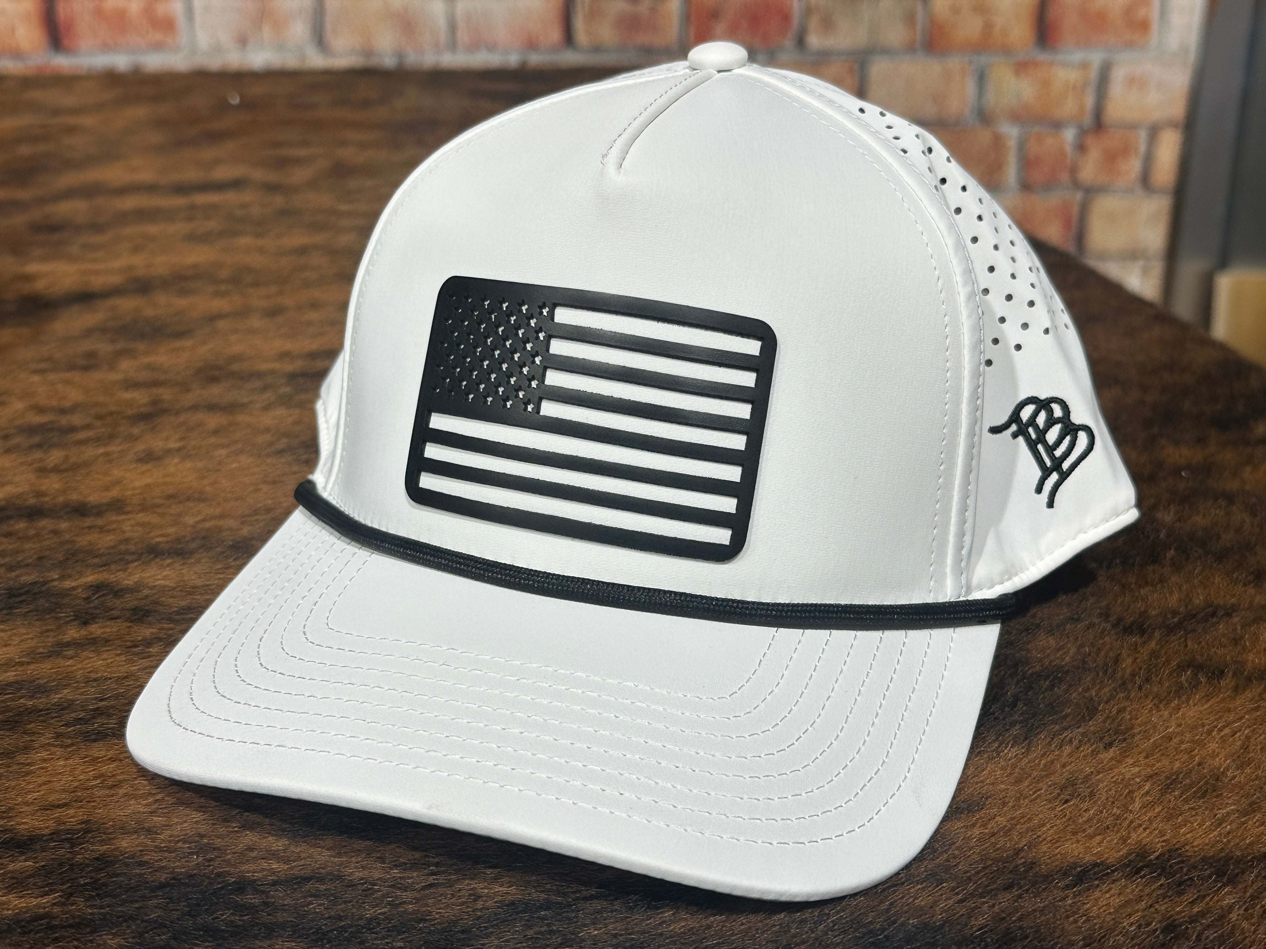 Midnight Flag Rope Hat Branded Bills Rope Hat