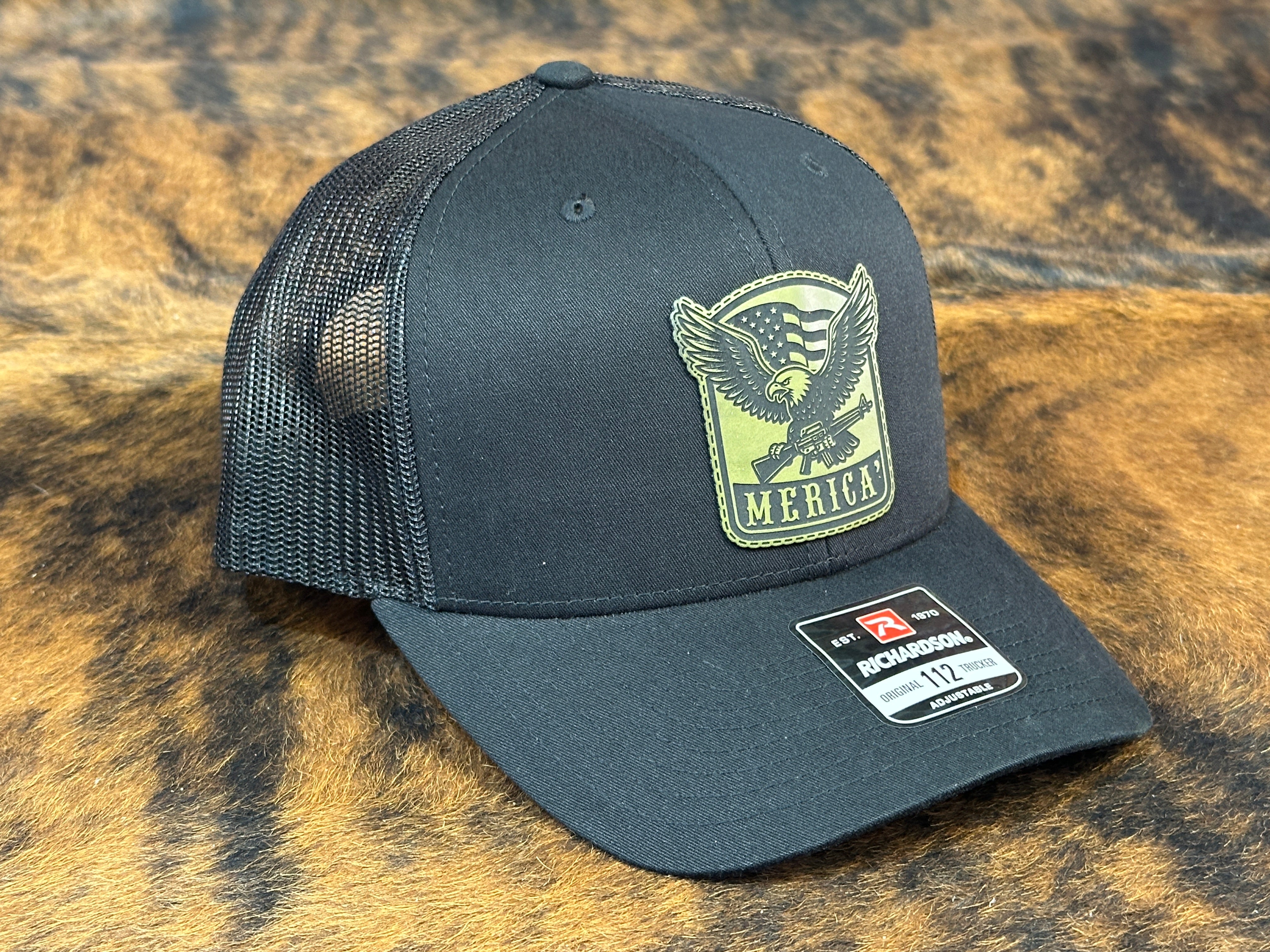 Merica Hat Custom Patch Hat Snapback Trucker Hat Funny Hat for Men