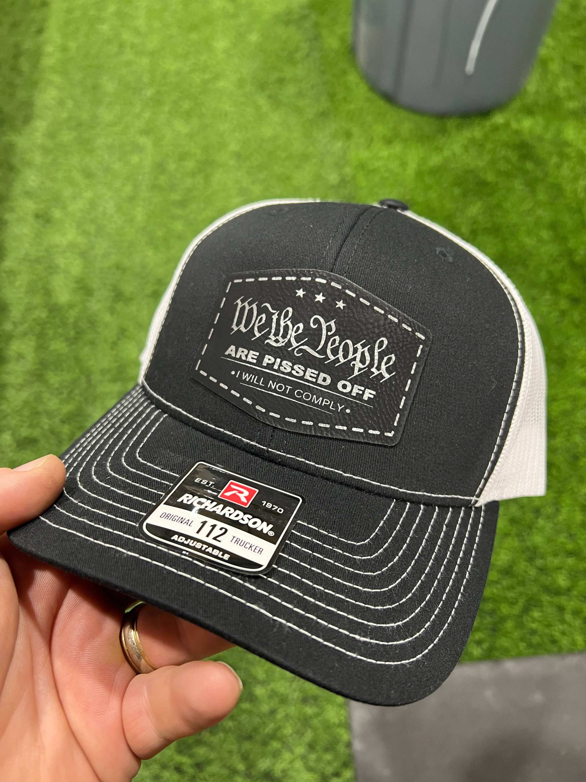 We The People Hat, Richardson 112 Trucker Hat, Custom hat Baseball Cap Summer Spring Winter - F5 Custom Designs