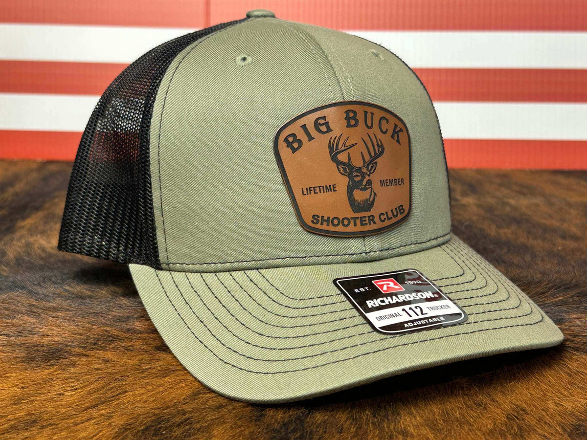 Big Buck Shooter Club Hat Classic Design Richardson 112 Snapback Trucker Funny Hunting Hat - product image 3