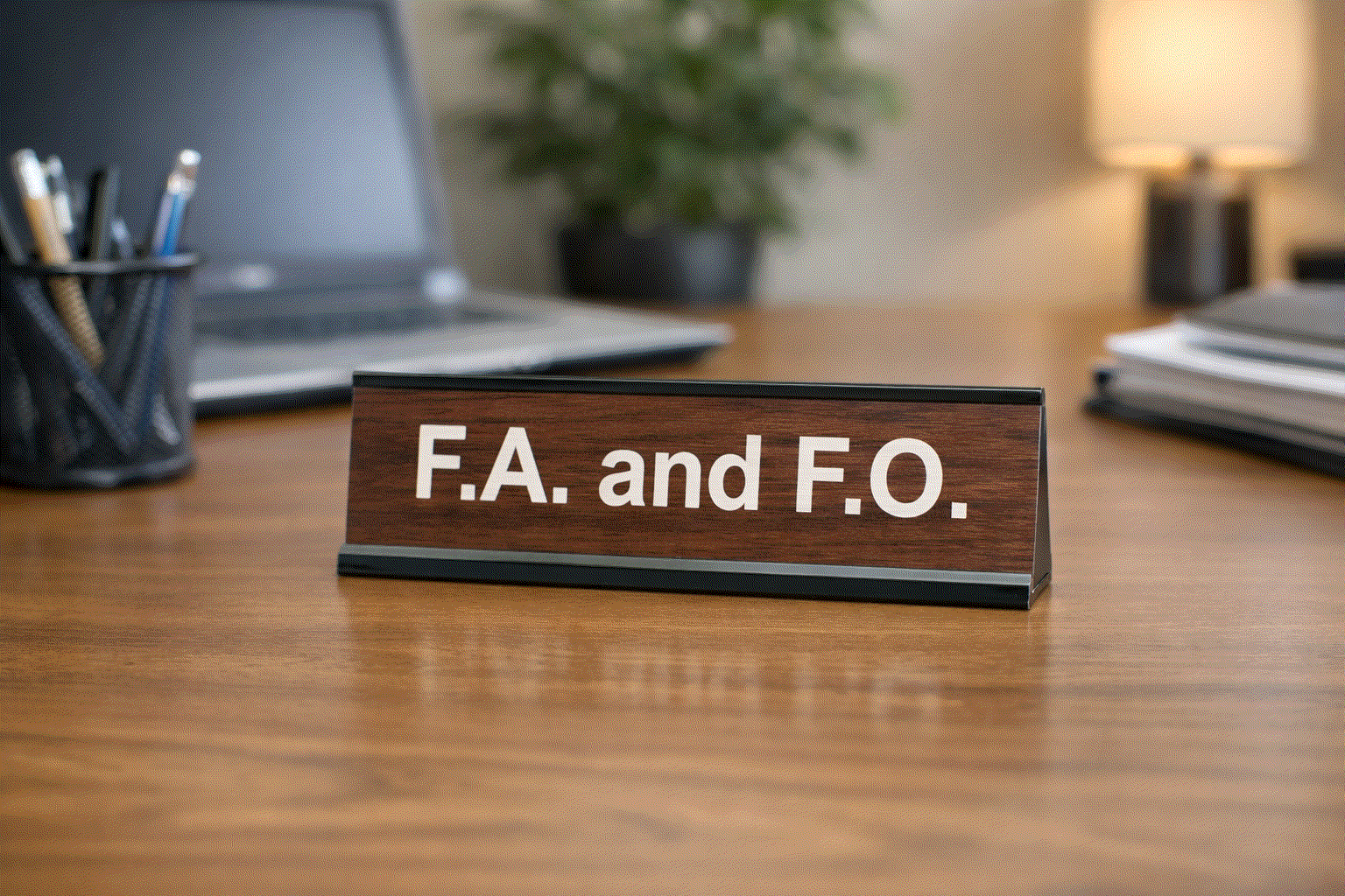 FAFO Funny Desk Name Plate
