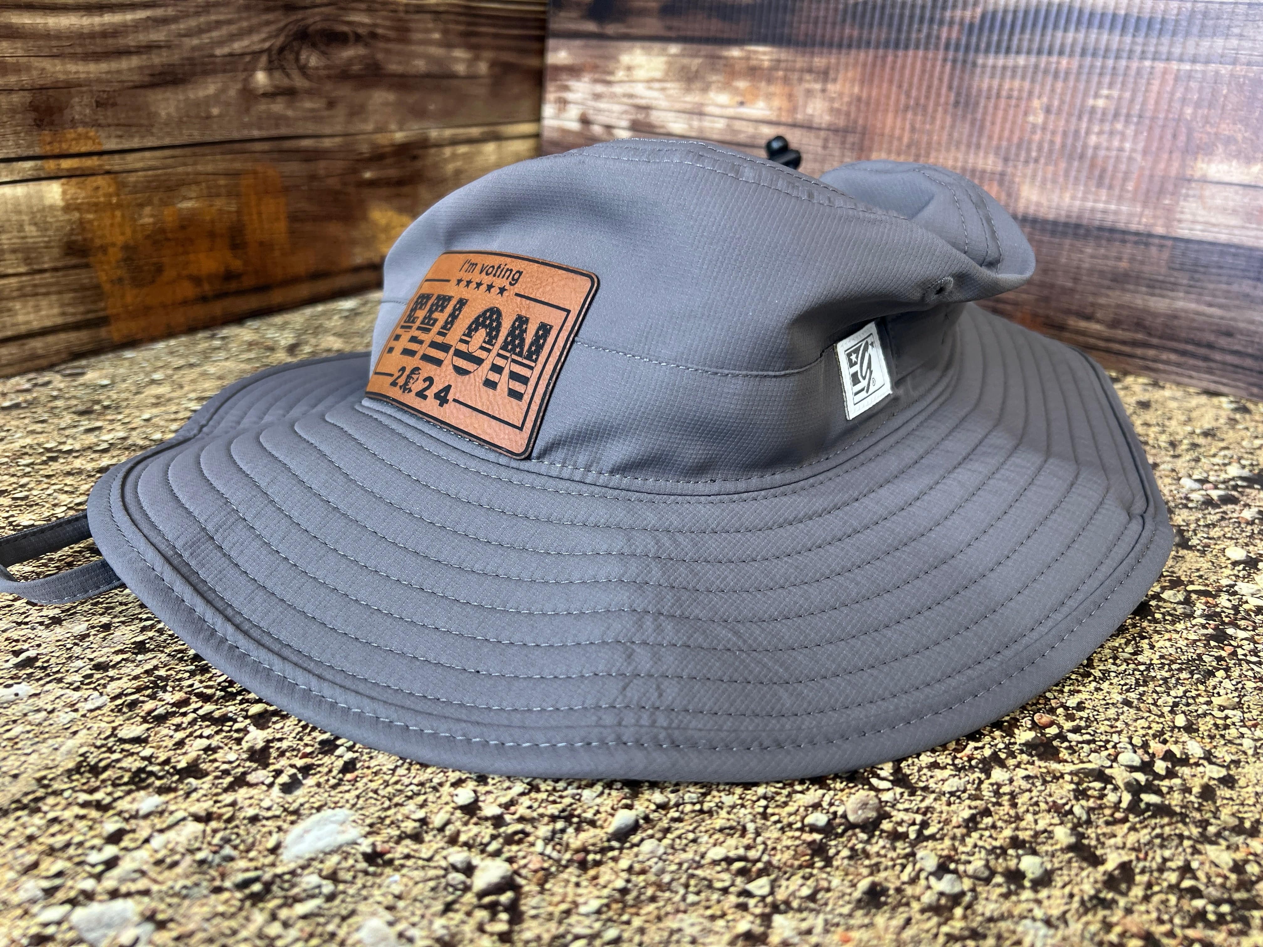 I’m Voting For Felon 2024 Booney Hat Premium Leatherette Patch on a The Game Booney Hat  Funny Hat GenX Hat Adult Hat Best Selling Bucket Hat - F5 Custom Designs