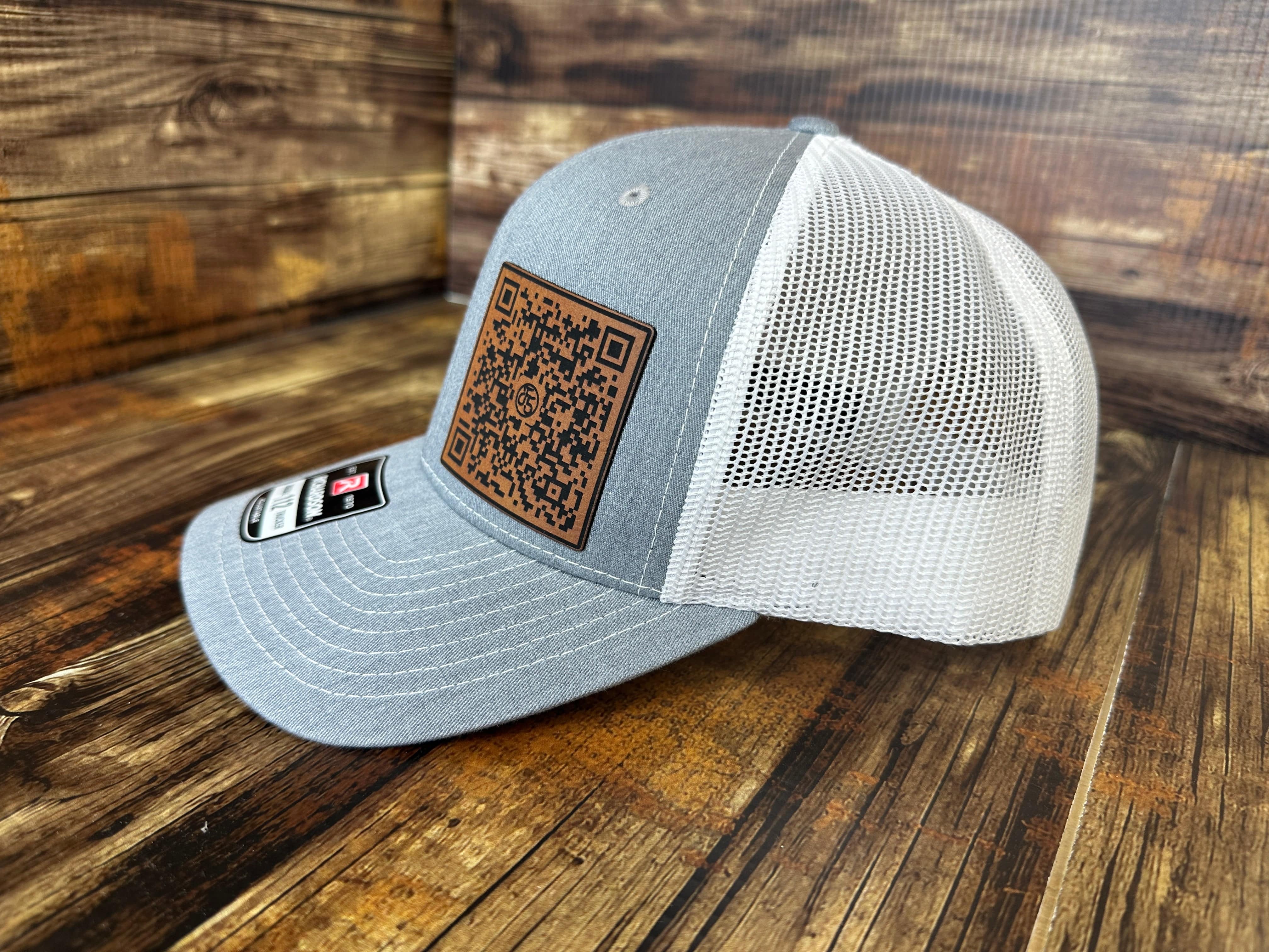 QR Code FJB Hat 2024 Trucker Hat Premium Leatherette Patch on Richardson 112 Trucker Ha Funny Hat GenX Hat Adult Hat Best Selling Hat - F5 Custom Designs