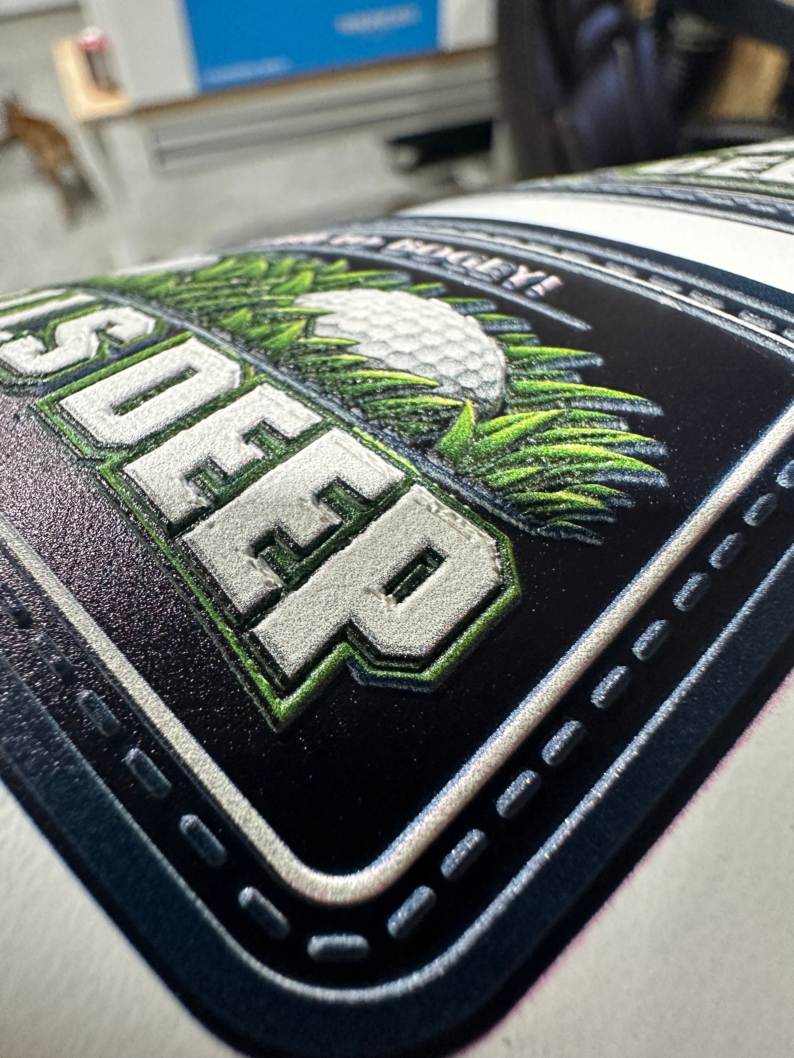 UV Printed Born to Bogey -  Balls Deep Patch