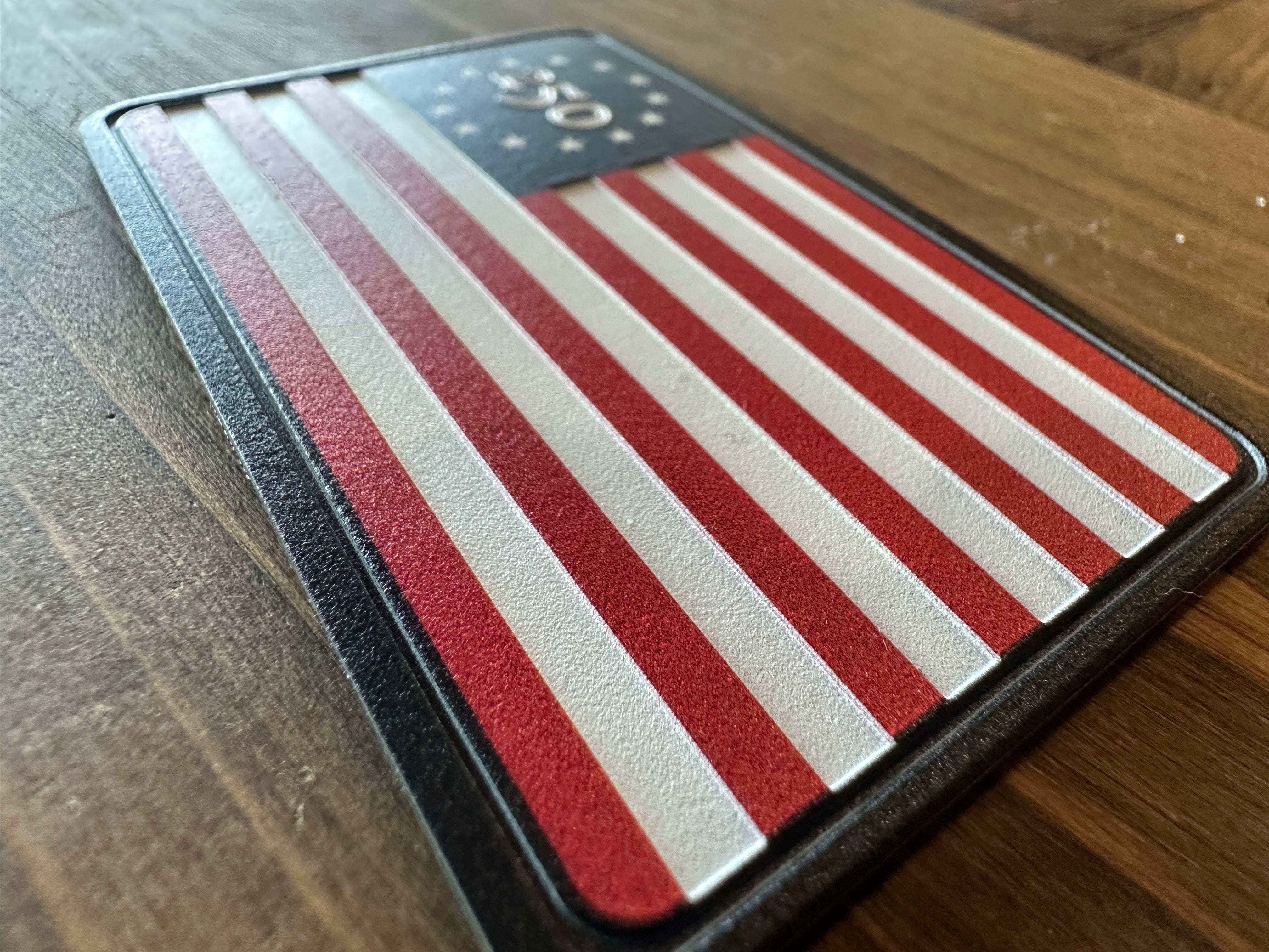 Betsy Ross Americas 250th Anniversary Flag Faux Silicone Texture Built Digital File