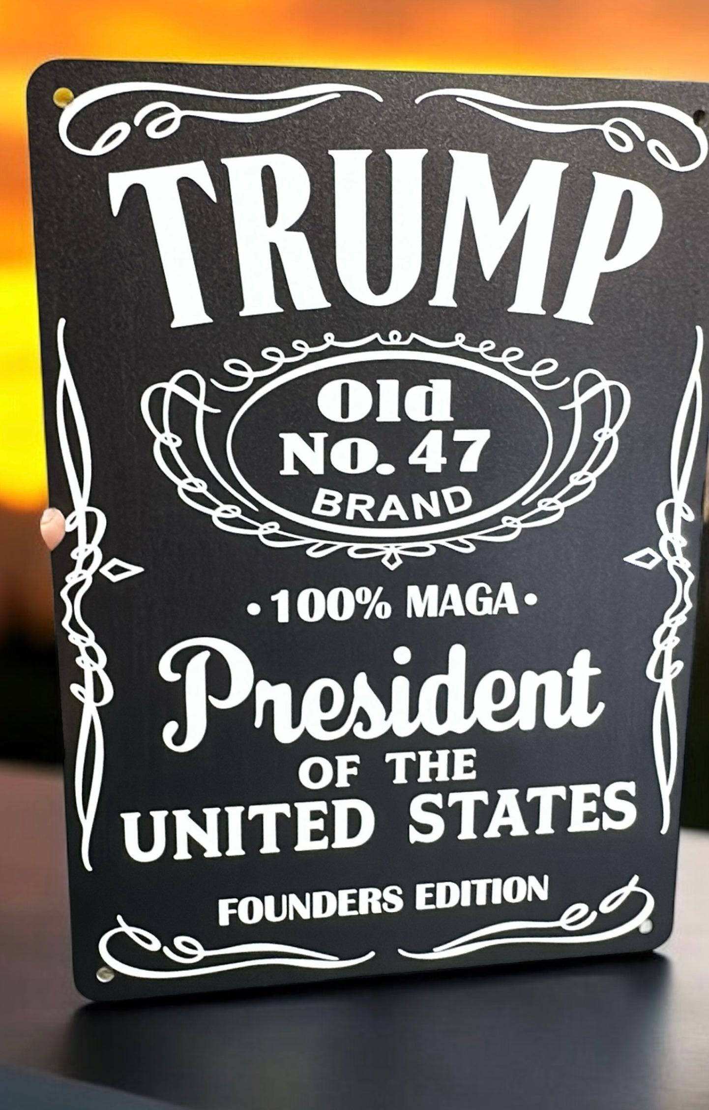 Vintage Trump 47 POTUS Commemorative Collectors Piece Aluminum UV Printed Sign Premium Quality Decor Man cave Decor  Funny Signs Yard Art Historic - F5 Custom Designs