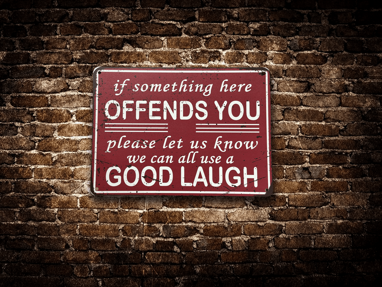 Funny Political Sign Vintage Aluminum UV Printed Sign Premium Quality Decor Man cave Decor  Funny Signs Yard Art - F5 Custom Designs
