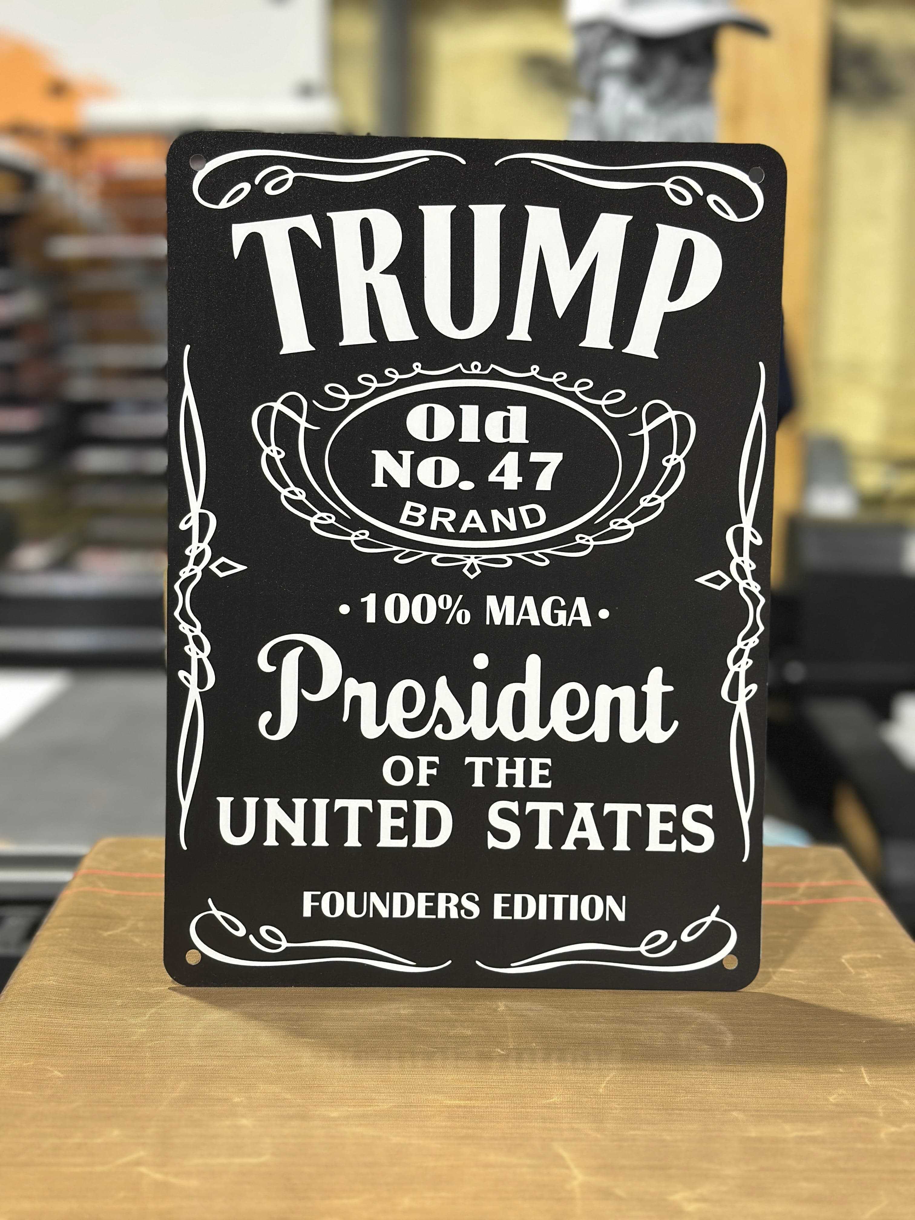 Vintage Trump 47 POTUS Commemorative Collectors Piece Aluminum UV Printed Sign Premium Quality Decor Man cave Decor  Funny Signs Yard Art Historic - F5 Custom Designs
