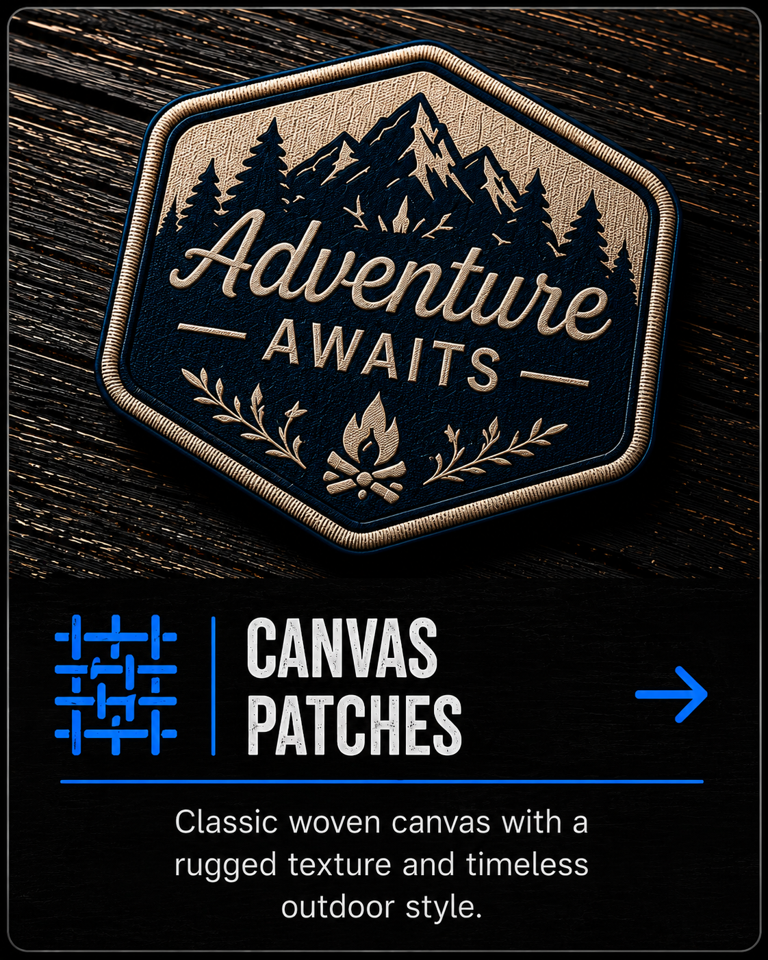 Canvas UV Printed Patch –