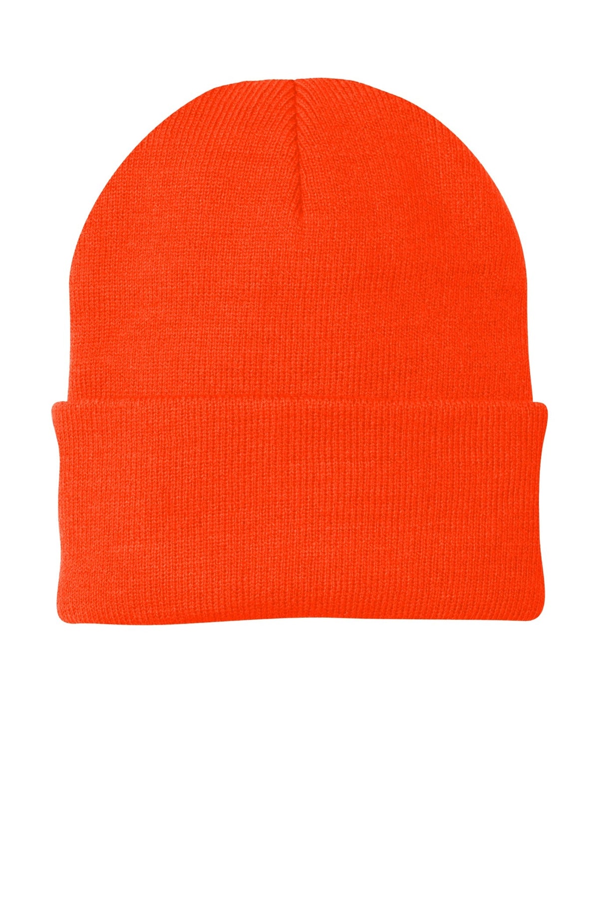 Athletic orange CP90 custom patch beanie