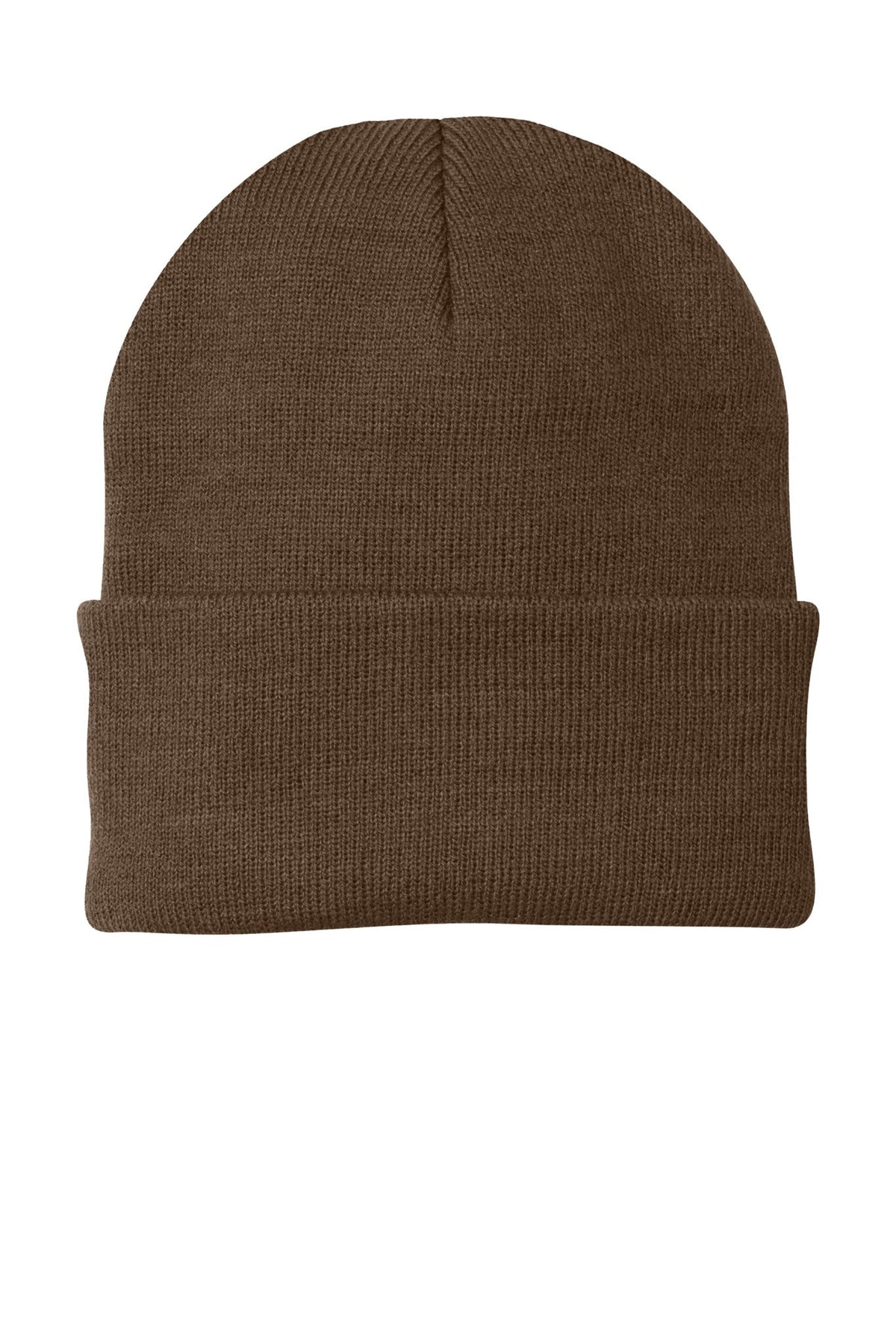 Brown CP90 custom patch beanie