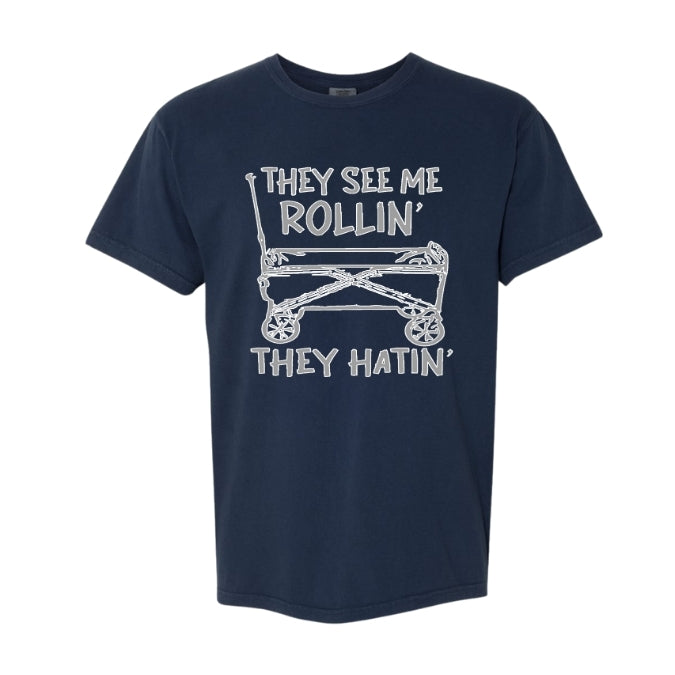 They See Me Rollin Dad Shirt Softball Lifestyle Apparel