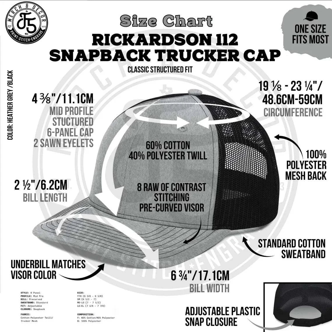Custom Richardson 112 Groom Hat Personalized Groomsmen Gift