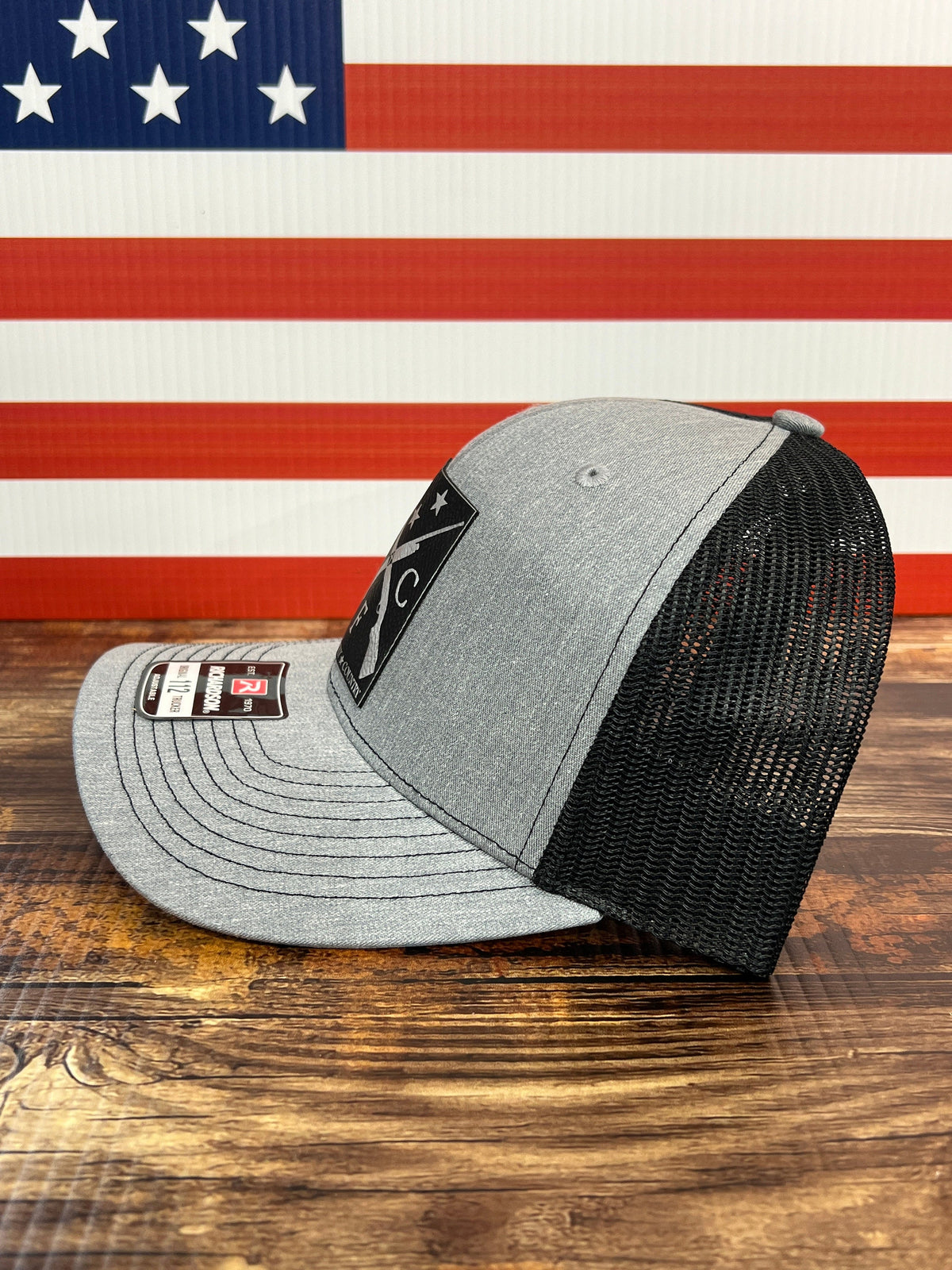 God Family Country Trucker Hat: Richardson 112 Patriotic Patch
