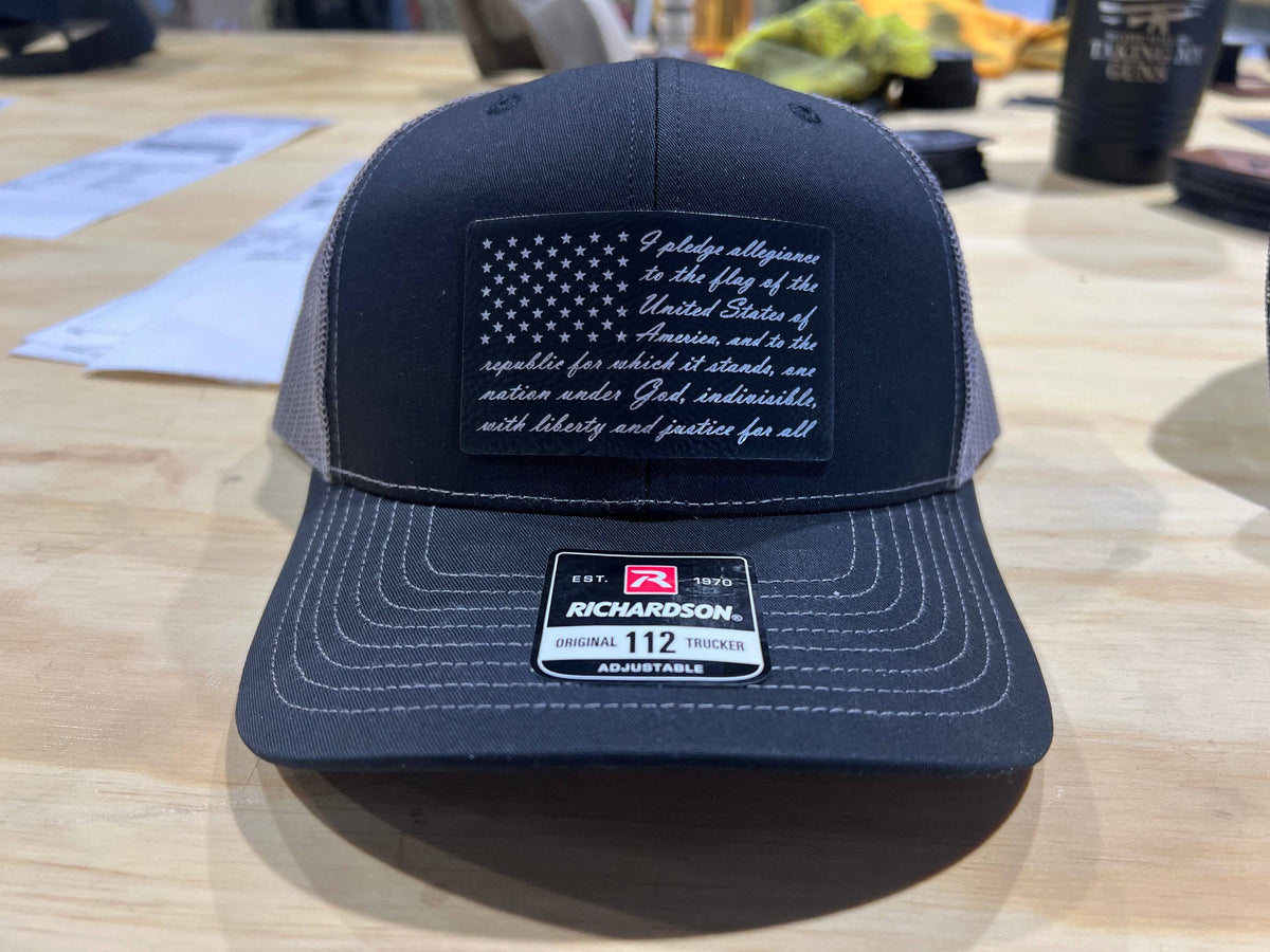 Pledge of Allegiance American Flag Richardson 112 Trucker Hat