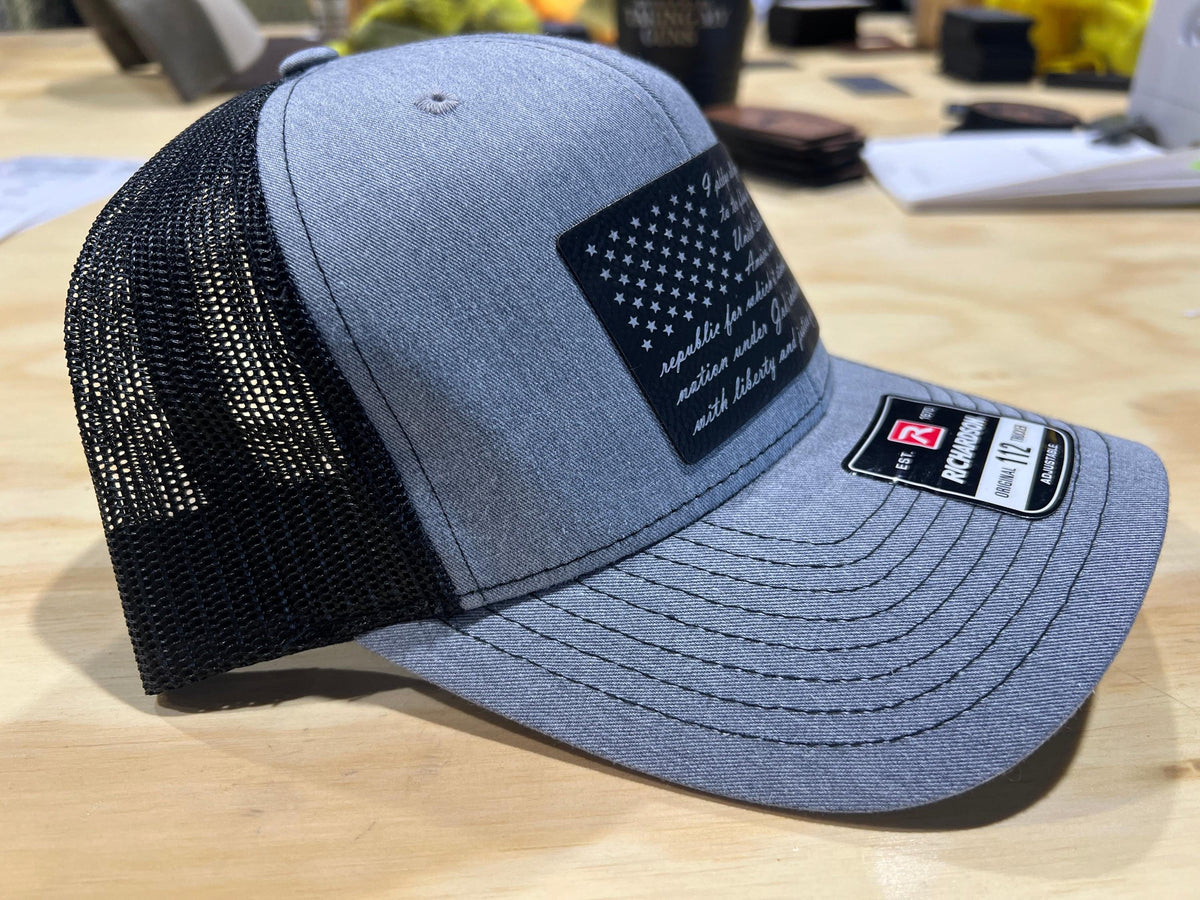 Pledge of Allegiance American Flag Richardson 112 Trucker Hat