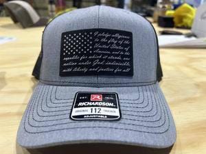 Pledge of Allegiance American Flag Richardson 112 Trucker Hat