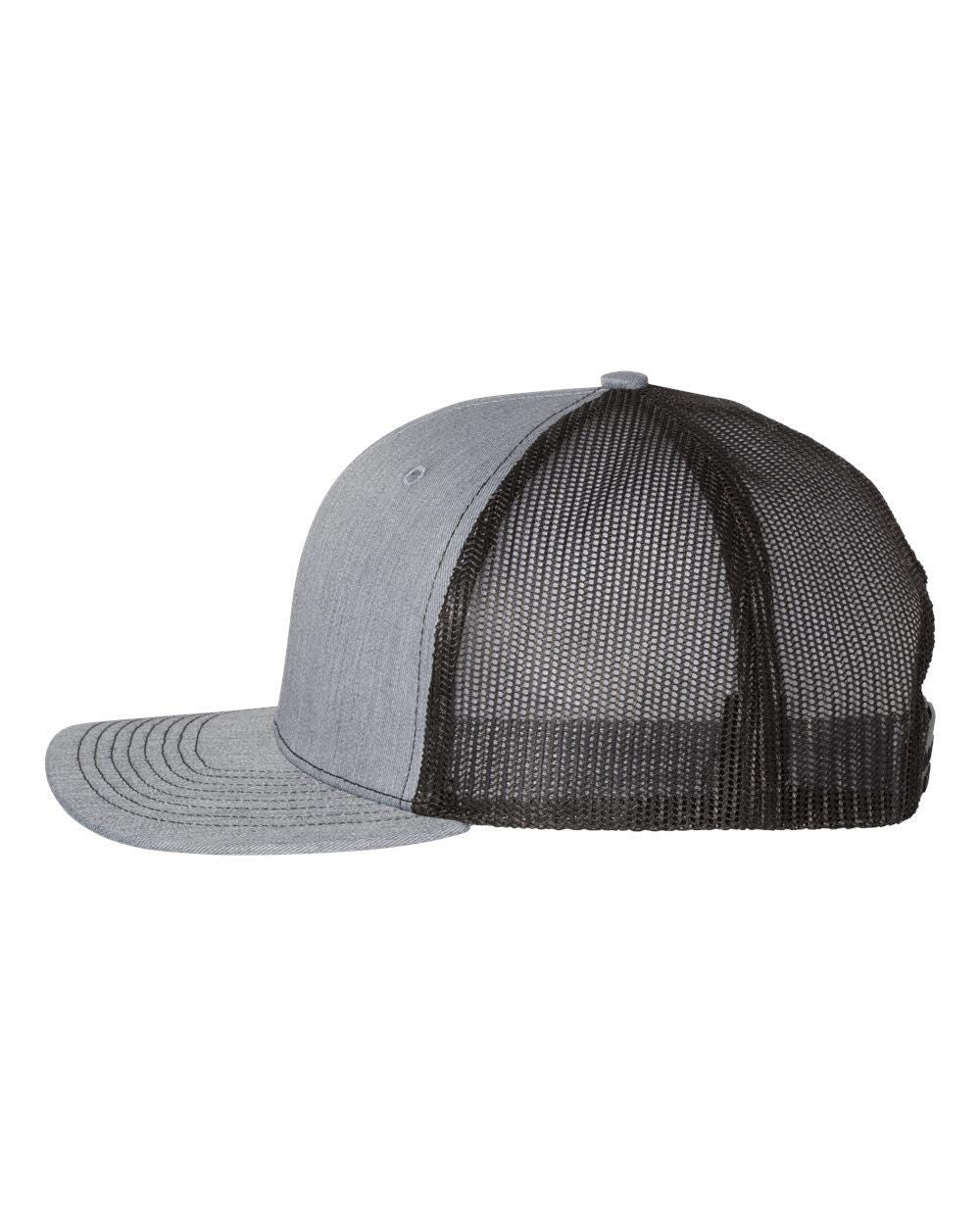 Custom Leather Patch Trucker Hat, Personalized Dad Gift, Outdoors Style