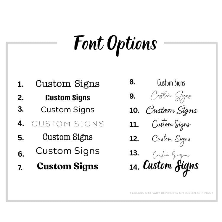 Custom Metal Sign, Personalized Yard Art, Business Name Plaque, Choose Colors Fonts