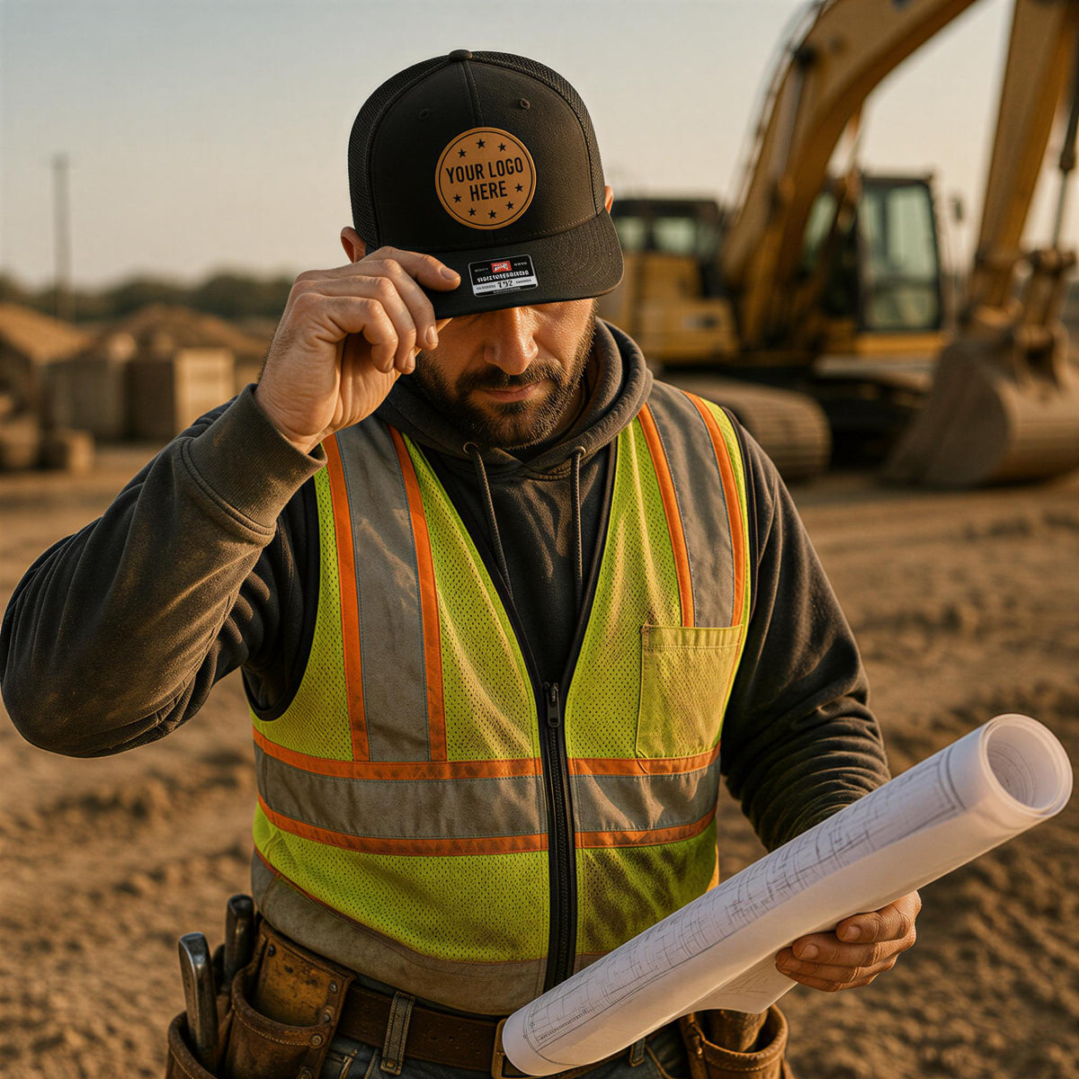 Custom Construction Company Richardson 112 Logo Hat