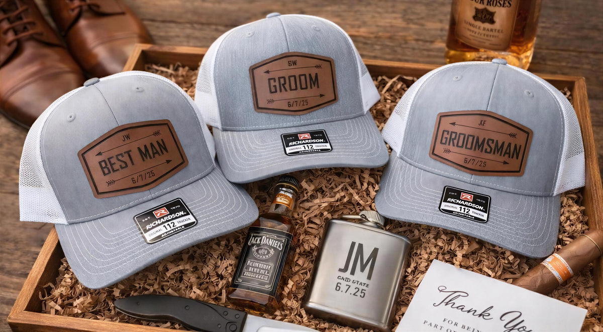 Personalized Groomsman Trucker Hat, Richardson 112 Snapback