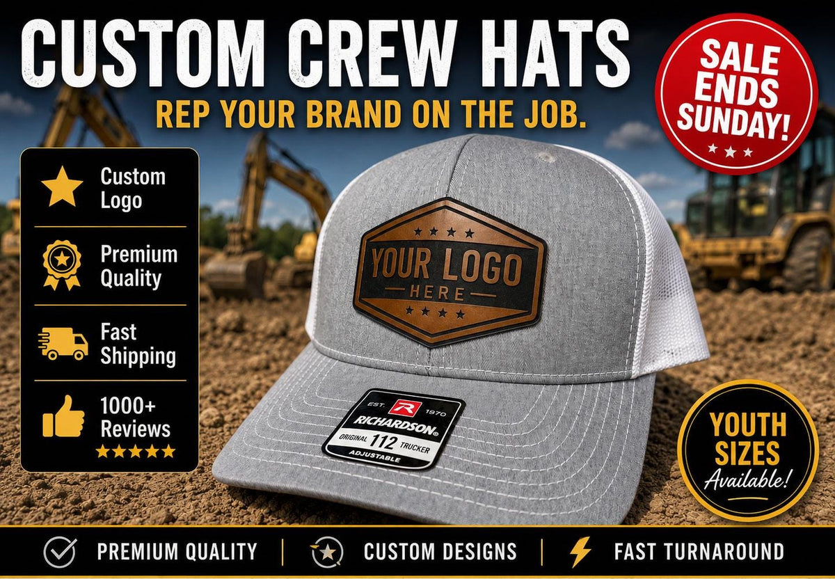 Cattle Ranch Trucker Hat with Custom Brand Patch