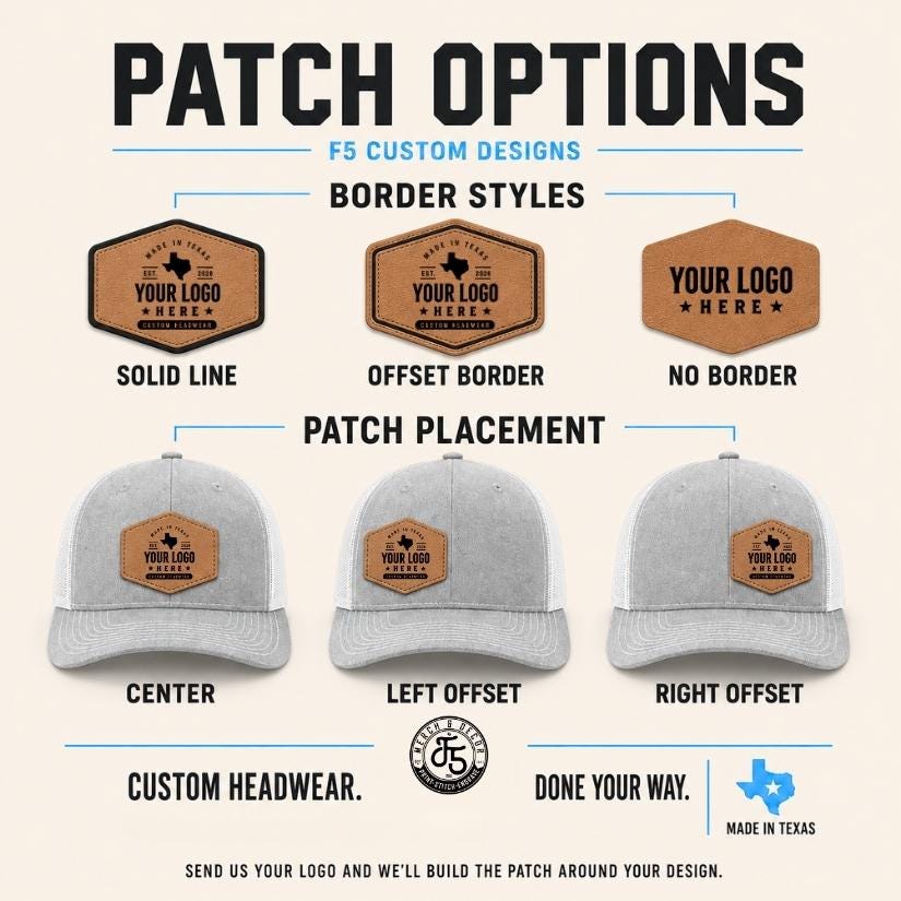 Personalized Trucker Hat with Custom Logo Patch